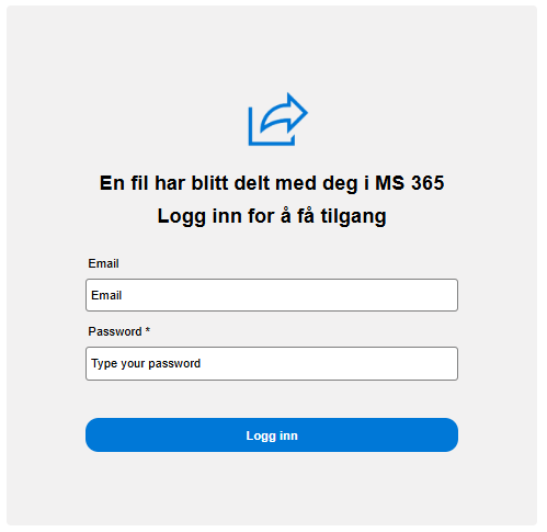 Landingpage-fildeling