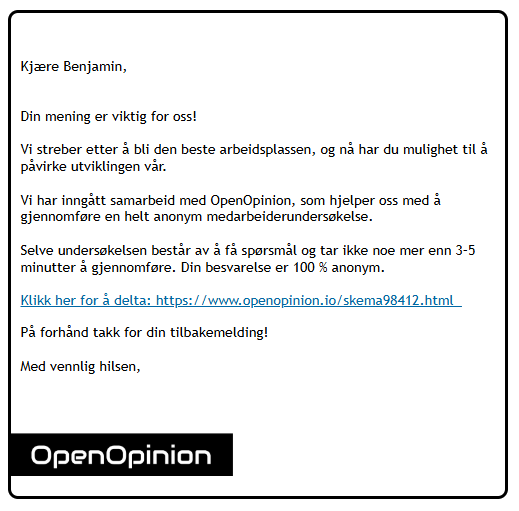 Email-OpenOpinion